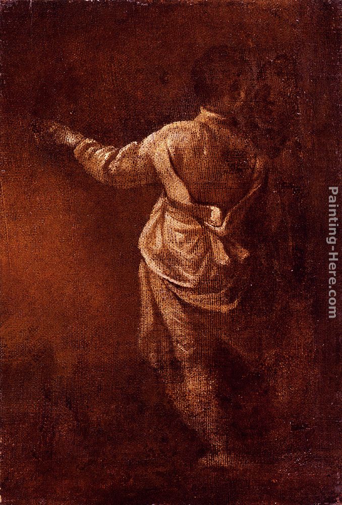 Study Of A Young Boy, Seen From Behind